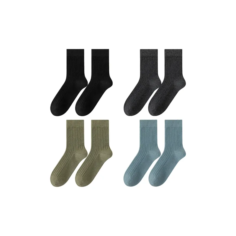 Cheekkiss Mid Calf Socks Men's 4 Pack-3