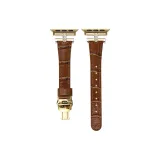 Brown with Gold-Tone Lock