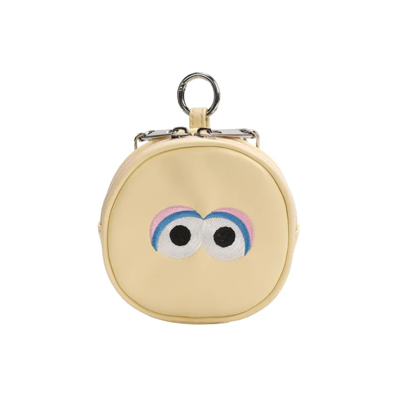 SESAME STREET Pu Coin Purses Earphone Cases Women's Red/Yellow-3
