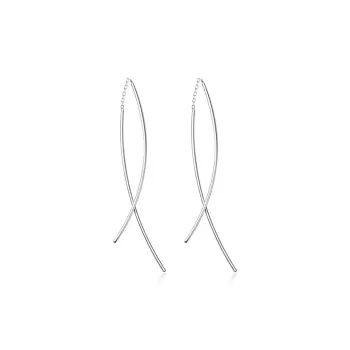Happy Tide S925 Silver Drop Earrings Women's