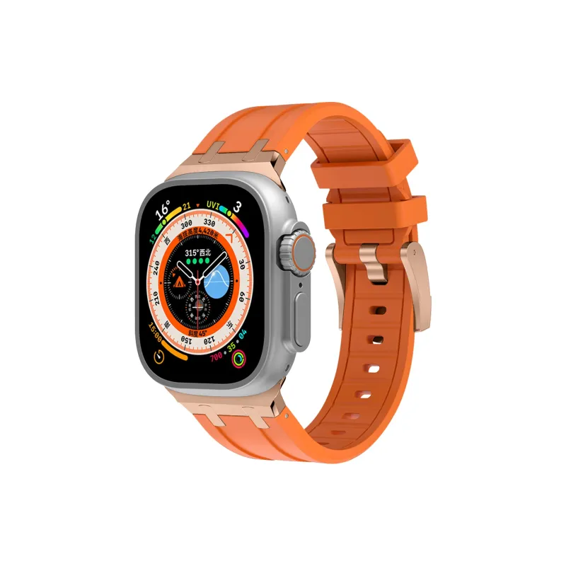 ZHENGGUANG Watch Band Apple Compatibility Silicone Material-33