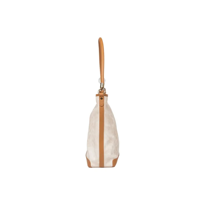 OMI Synthetic Leather Handbag, Shoulder Bag Women's Black/Apricot White/Khaki/Red Brown-8