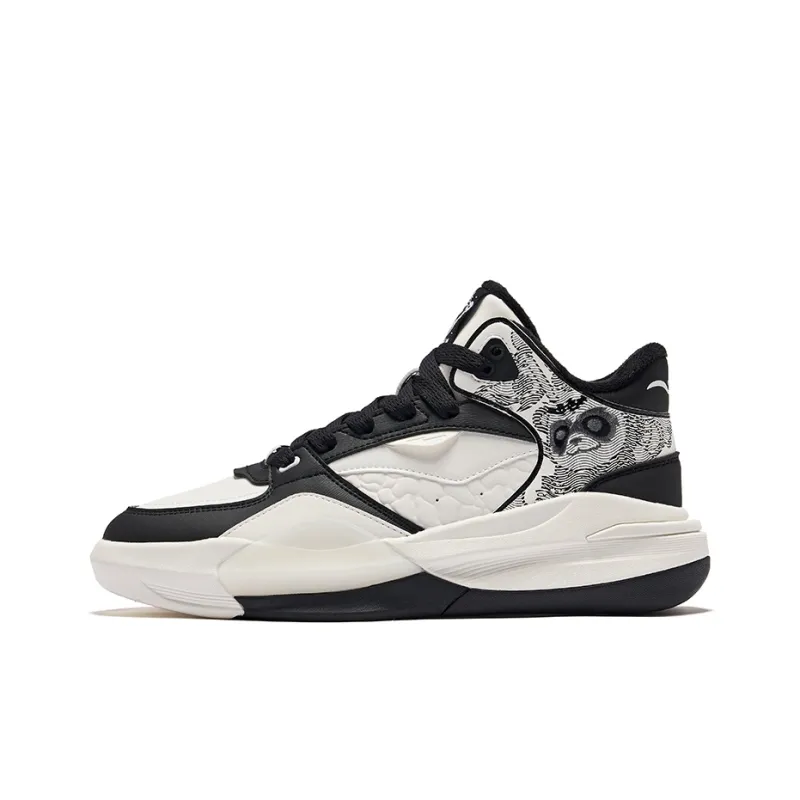 Erke Battery Panda 3V2 Anti Slip Wear Resistant Low Top Skateboard Shoes Women's Microcrystal White/Jet Black-0