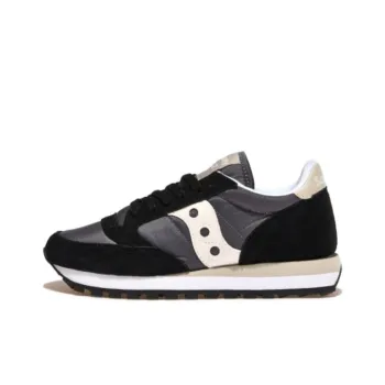 Saucony Jazz Original Anti Slip Wear Resistant Low Top Casual Running Shoes Women's Black