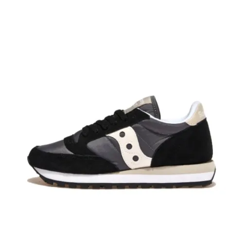 Saucony Jazz Original Anti Slip Wear Resistant Low Top Casual Running Shoes Women's Black