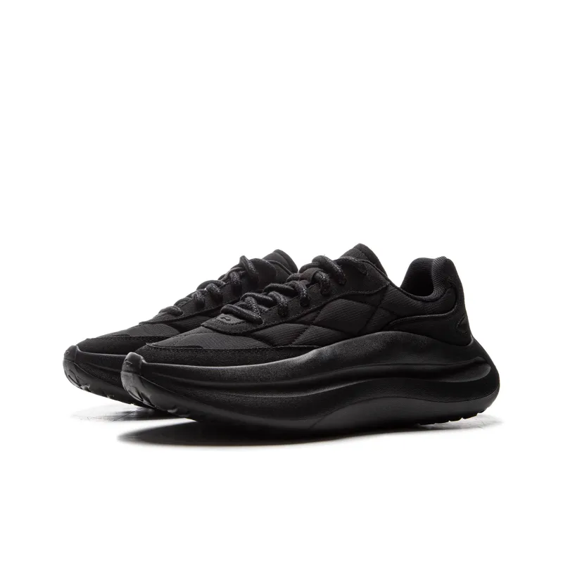 LiNing Cloud Wave Lace Cushioning, Slip Resistant, And Abrasion Resistant Low Top Casual Shoes Women's Black-2