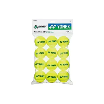 YONEX TMP40 Tennis Balls Acrylic, Nylon, Rubber Training Ball Indoor Diameter 6.4 6.8cm Yellow Green