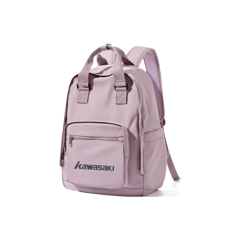 Kawasaki Fabric Backpack Unisex Red/Ecru/Black/Pink Purple-17