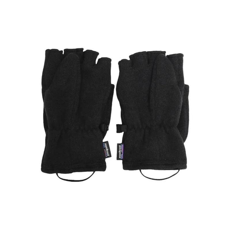 Patagonia Recycled Polyester Fleece Knit Gloves Unisex Black-2