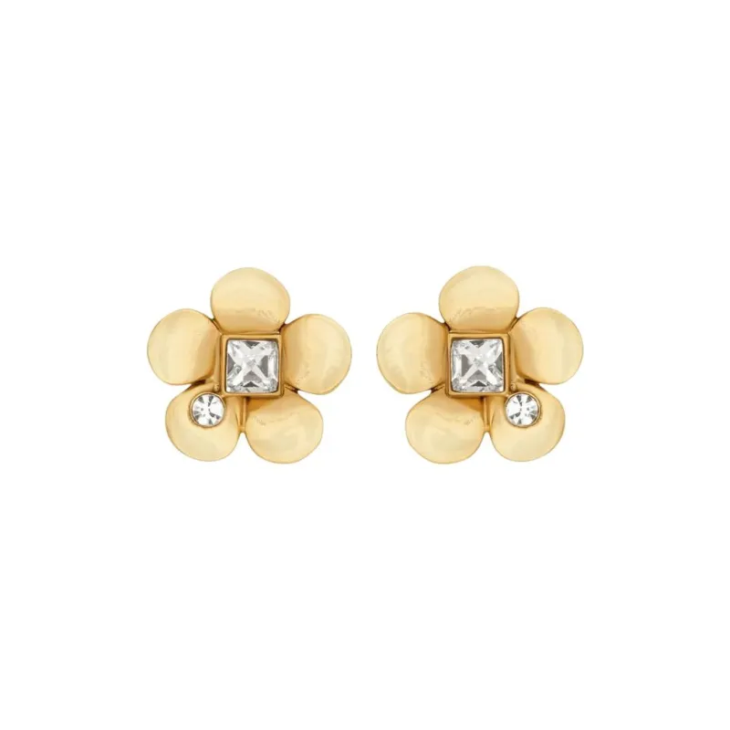 Oscar De La Renta Flower Stud Earrings-0