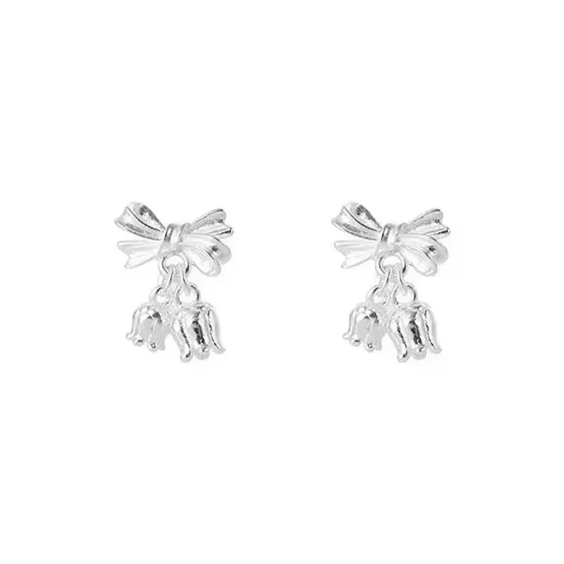May10th S925 Silver Stud Stud Earrings Women's-0