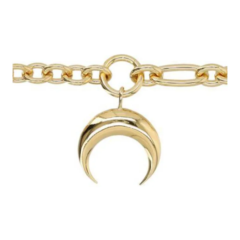 Marine Serre Regenerated Moon Necklace-1