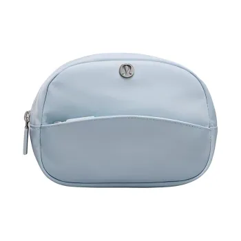 Lululemon Recycled Polyester Spandex Makeup Bag Storage Bag Women's Blue Powder Pink