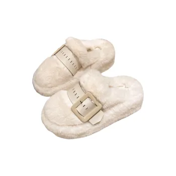 Meter Platform Fuzzy Slippers For Women's Fall And Winter Platform Mules Advanced Padded Shoes For Kids And Adults