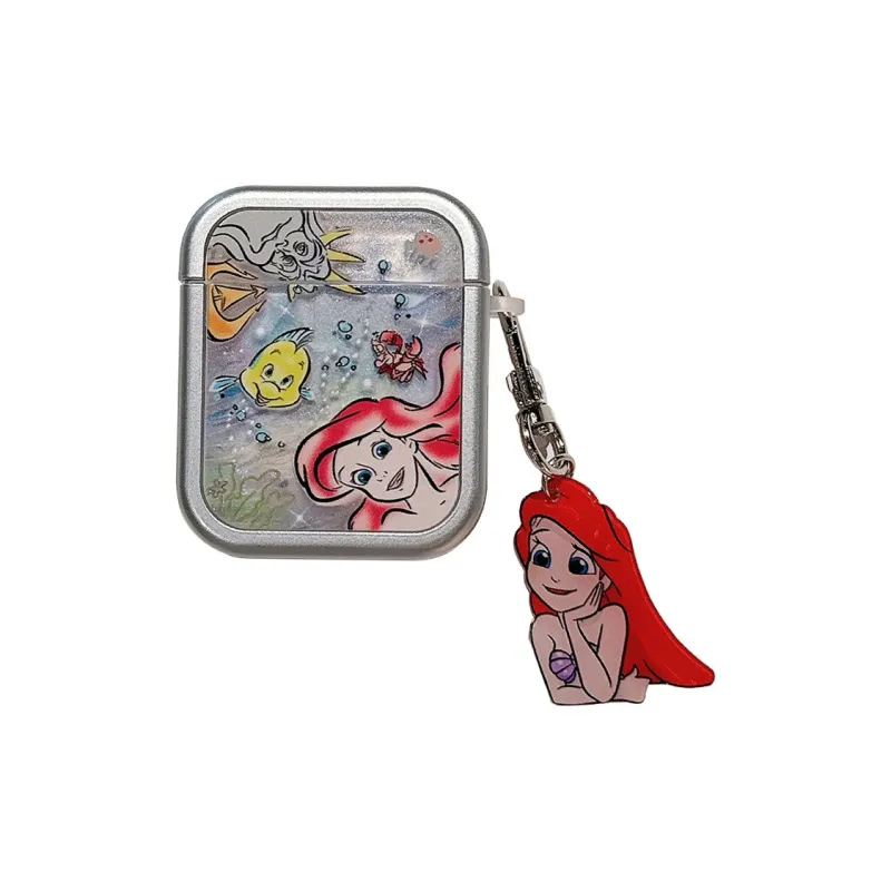 Kona Chun Compatible With AirPods 2/1/3/pro2 TPU Cartoon Mermaid Princess Fully Enclosed High Value Headphone Cases-2