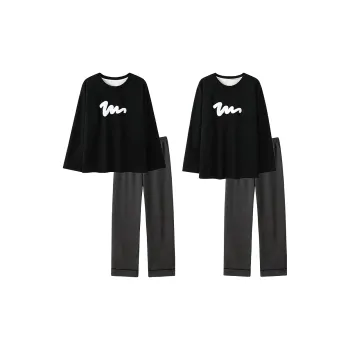 Maultiay Pajama Set Unisex Black