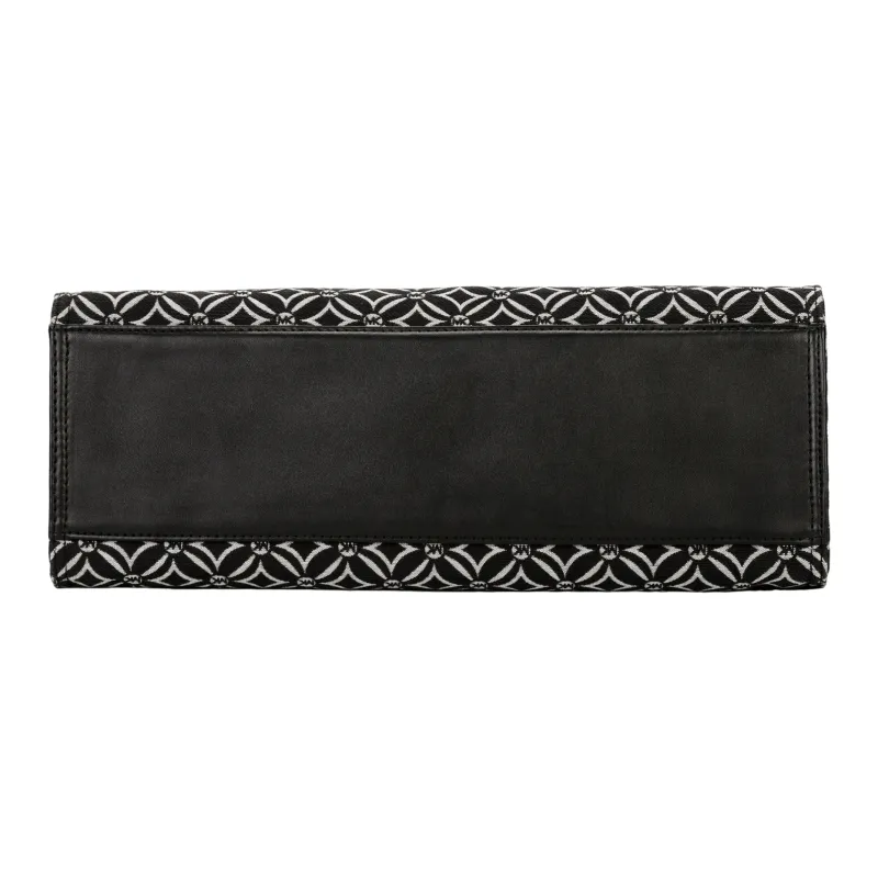 MICHAEL KORS Fabric Tote Bag, Shopping Bag, Handbag, Crossbody Bag Tubas Women's Black & White-6