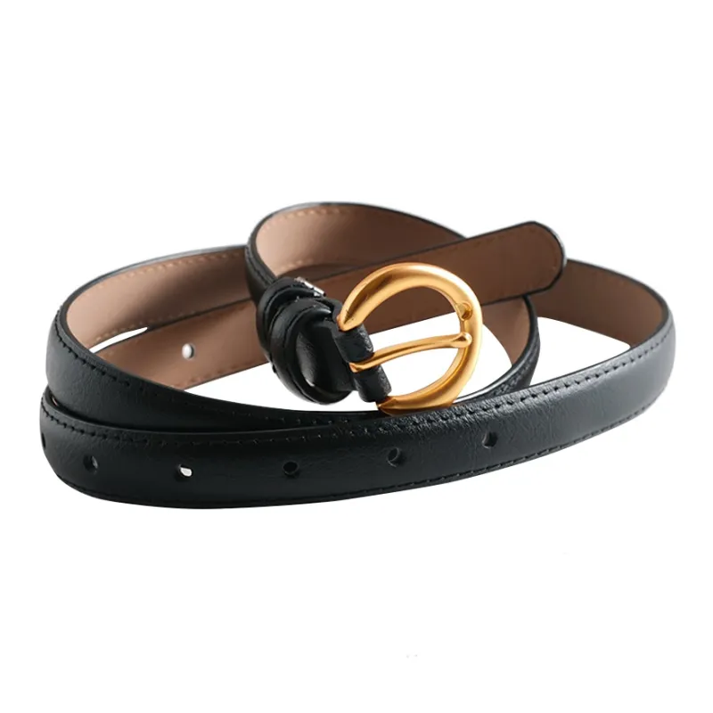 PALBAS Alloy Leather Belts Women's 1.8cm-0