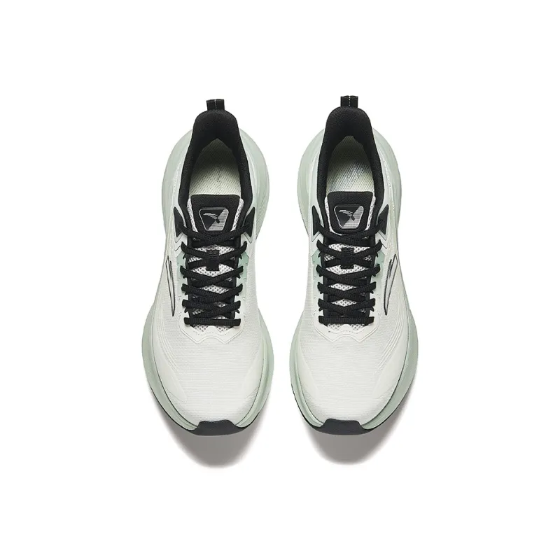 Anta Anti Slip Wear Resistant Low Top Running Shoes Men's White Green Black-2