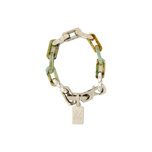 LOUIS VUITTON Metal Cuban Chain Men's Green/Silver