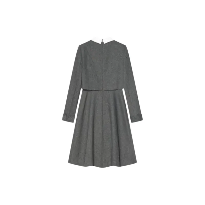 Goodland Long Sleeved Dresses Women's Gray-1
