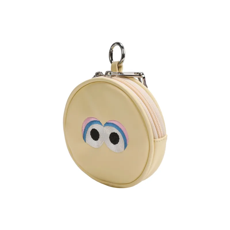 SESAME STREET Pu Coin Purses Earphone Cases Women's Red/Yellow-4