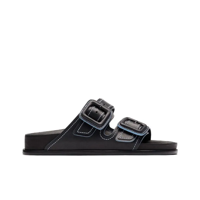 Birkenstock 1774 Abrasion Resistant Slide Slippers Unisex Black Regular-1
