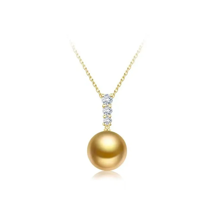 ANGEPERLE Saltwater Pearl Necklaces Women's-0