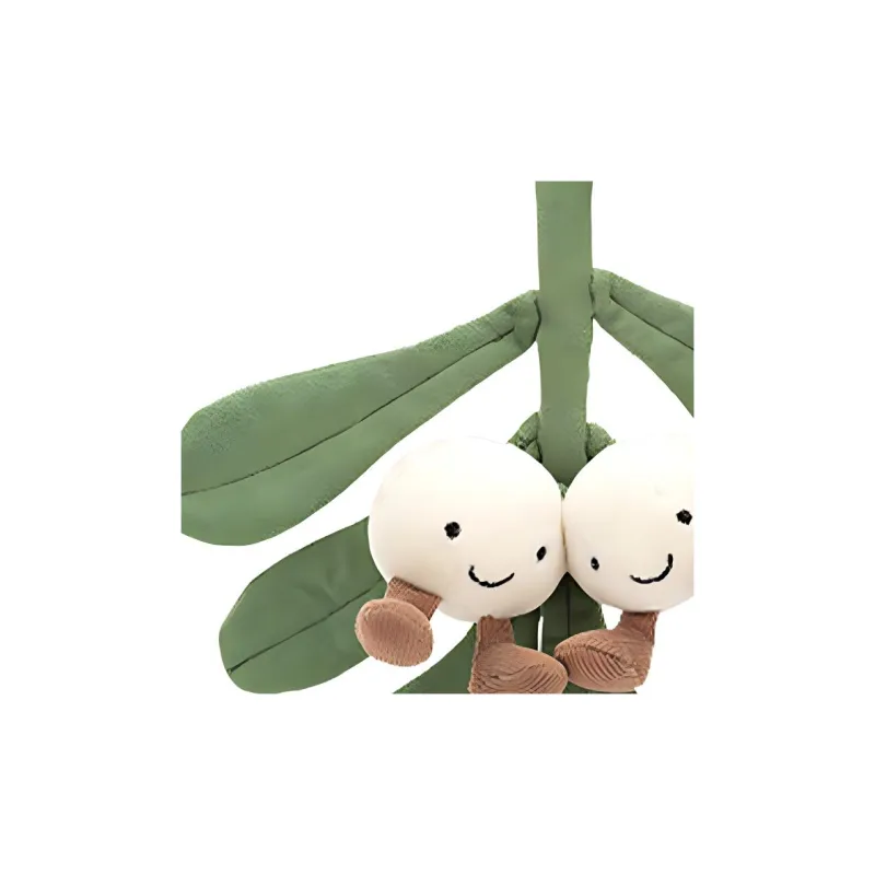 JELLYCAT Fun Plant Collection Interesting Mistletoe Dolls Plush Doll 22cm Height-1