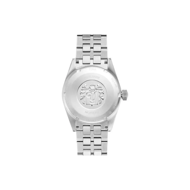 YEMA Wrist Watch Automatic Mechanical Movement Steel Strap 38mm Black Dial Men's Watches-1