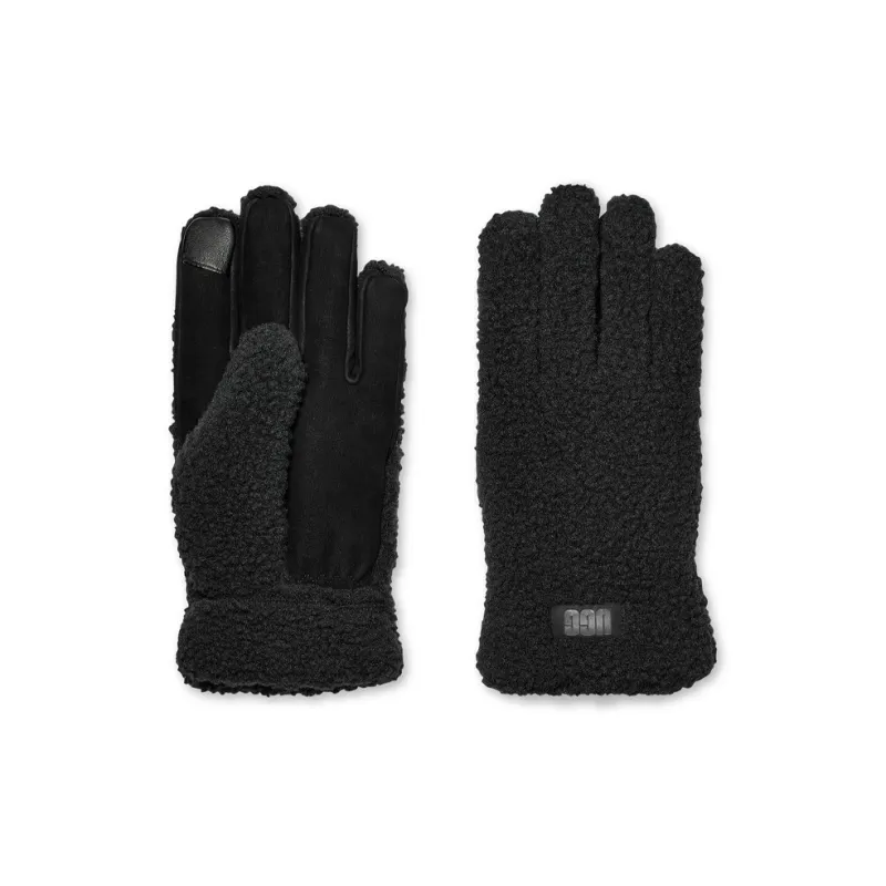 UGG UGGfluff Logo Patch Gloves-1