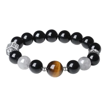 Ascending Obsidian Bracelets Unisex