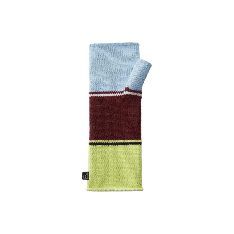 Bananain Acrylic Polyamide Sheep Wool Knit Gloves Women's Multicolor-3
