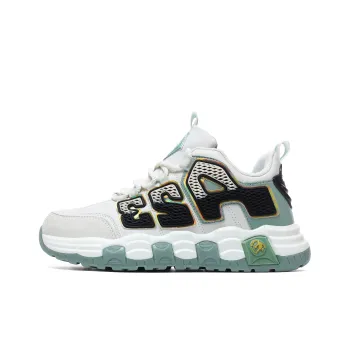 A55 Cushioning Anti Slip And Wear Resistant Mid Top Casual Shoes Men's White Green Black