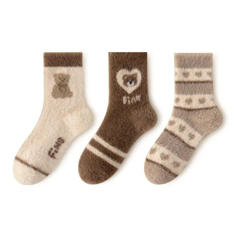 MIIOW Mid Calf Socks Women's Combo Set-17