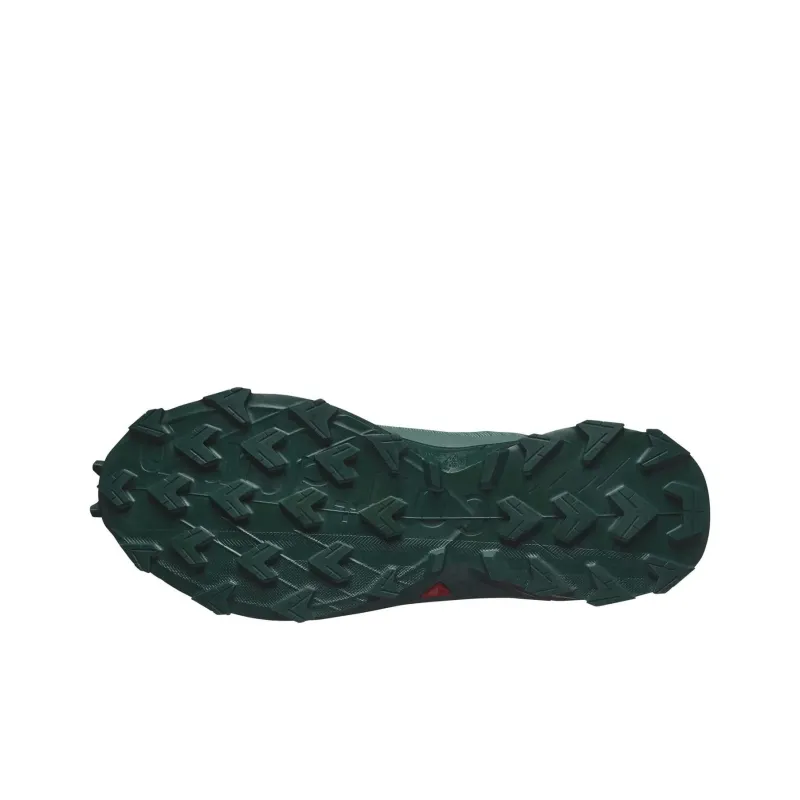 SALOMON ALPHACROSS 5 Anti Slip Wear Resistant Low Top Trail Running Shoes Men's Green-5