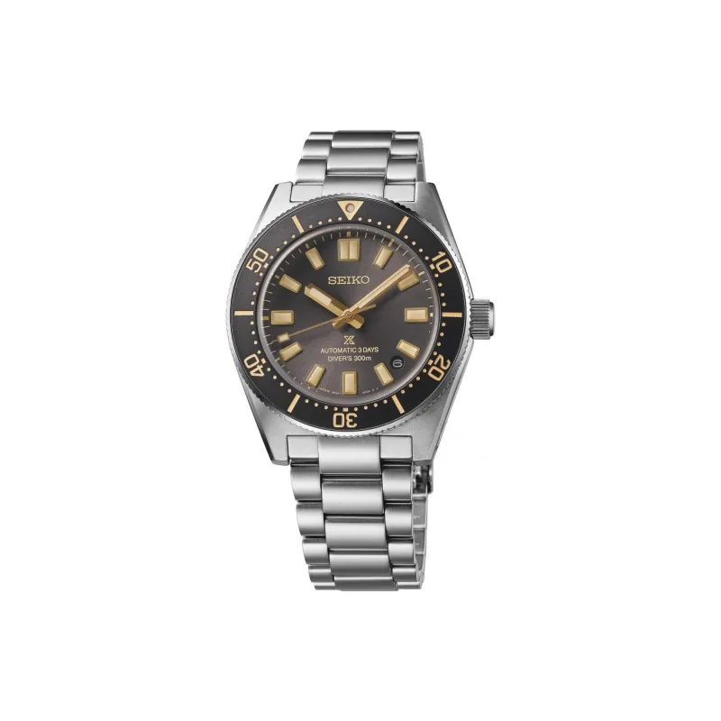 SEIKO PROSPEX Collection Automatic Mechanical Movement Stainless Steel Strap Watch 40mm Men's Watches Gray Dial-0