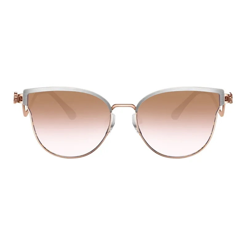 Lao Feng Xiang Alloy Oval Sunglasses Women's-0