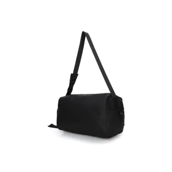 SWISS MILITARY PU Water-Resistant Fabric Short Trip Travel Bag Unisex Black