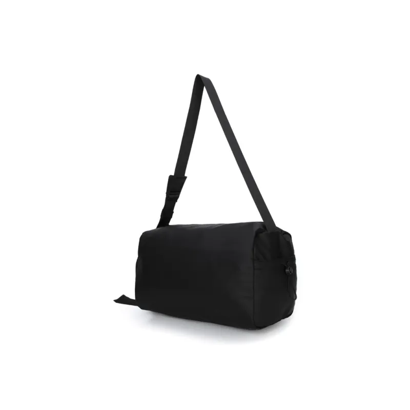 SWISS MILITARY PU Water-Resistant Fabric Short Trip Travel Bag Unisex Black-0