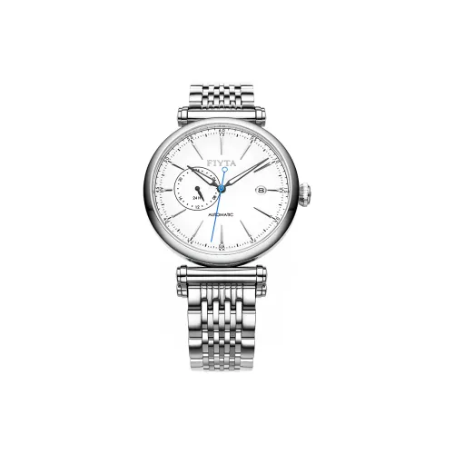 Fiyta Print Collection GA850002.WWW Automatic Mechanical Movement Stainless Steel Strap Watch Men's Watches White Dial