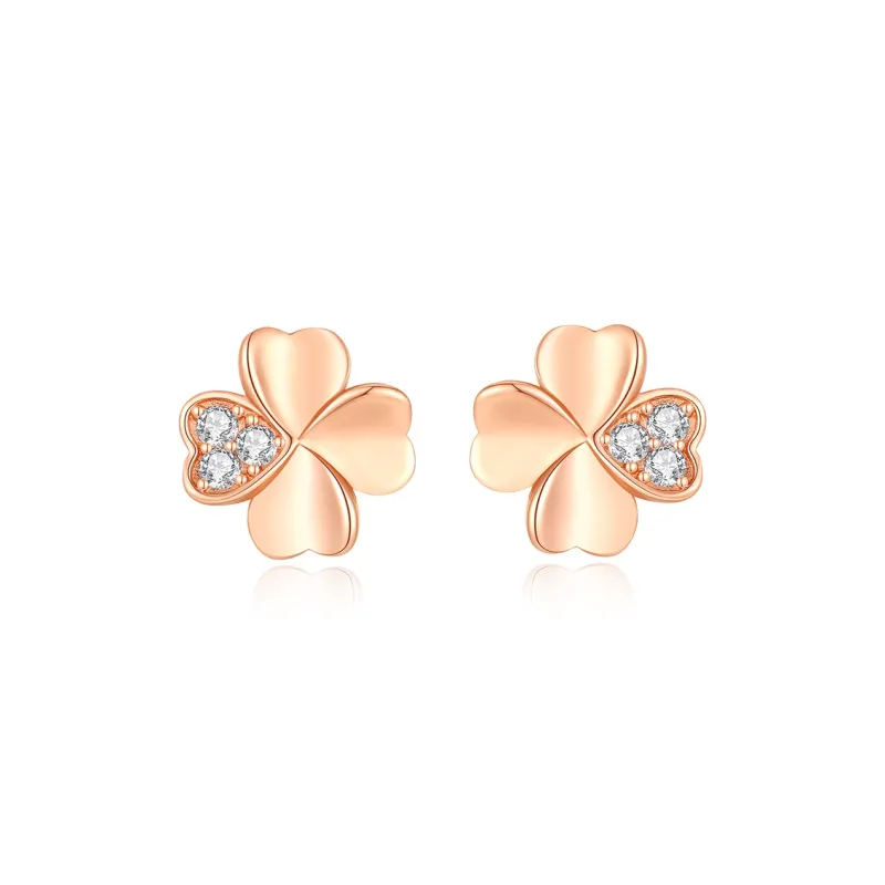 OFLY S925 Silver Stud Stud Earrings Women's-0