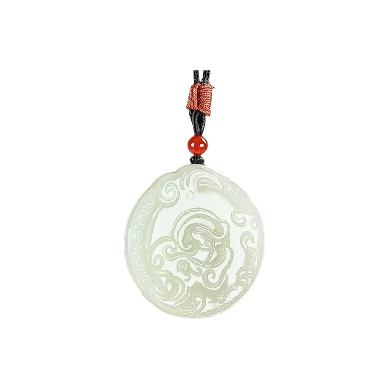 Shujie Hetian Jade Necklaces White Jade Women's-0