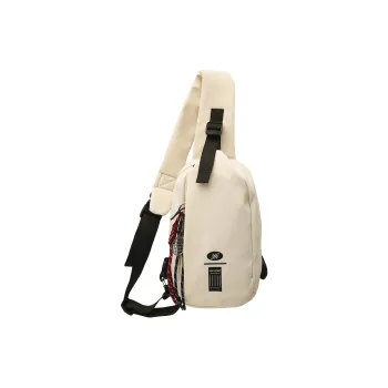 LUVISTRUE Nylon Sling Bag Regular Unisex Ecru Black/Pink/Red/Light Blue