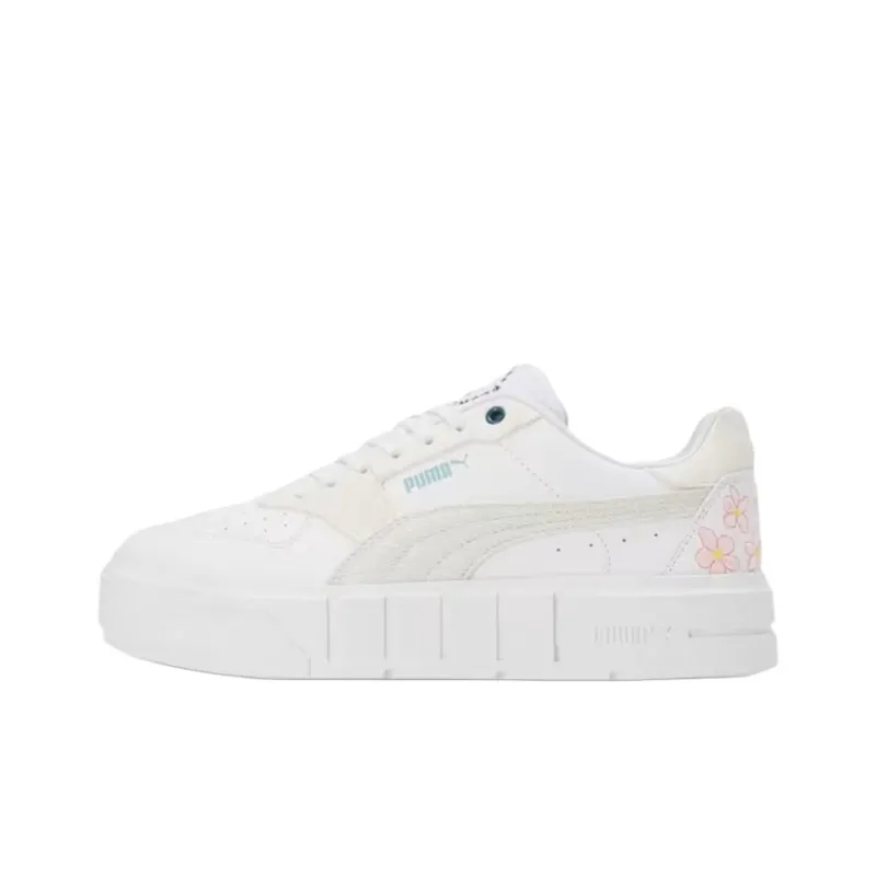 PUMA CALI COURT Anti Slip Wear Resistant Low Top Skateboard Shoes Women's White-0