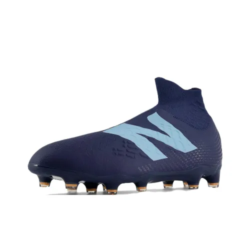 New Balance Anti-Slip Wear-Resistant Soccer Shoes Unisex Blue