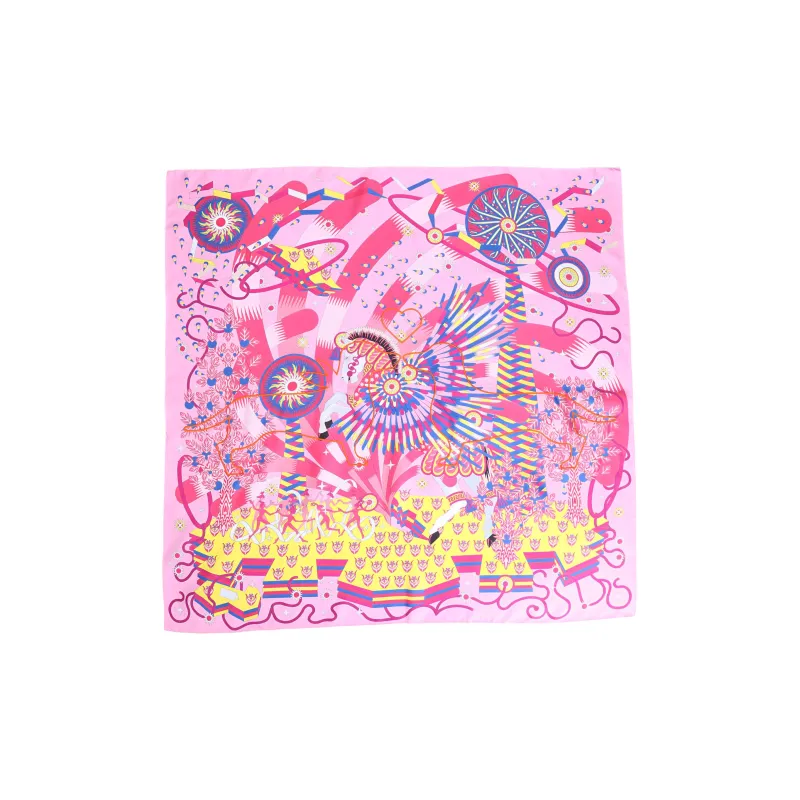 HERMES Silk Scarves Women's Pink-0