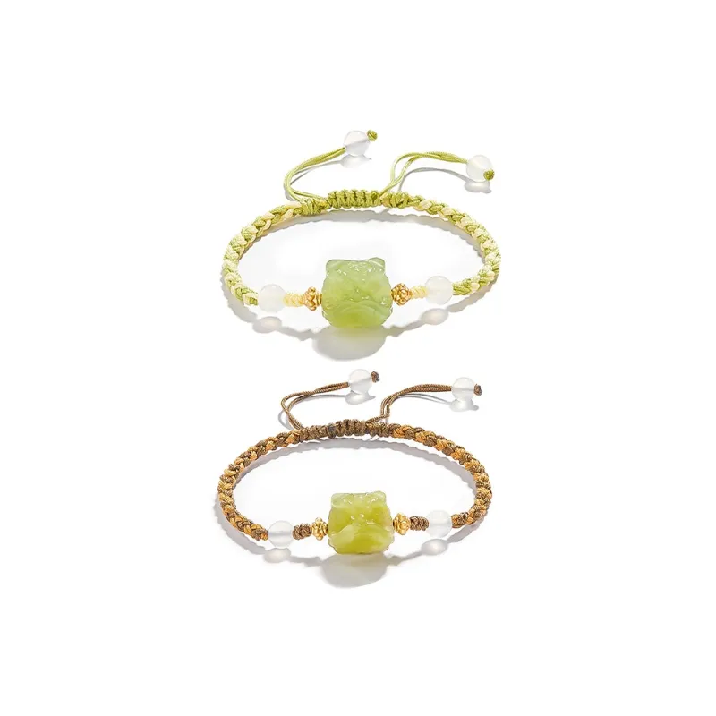 AGOVSKI Serpentine Jade Bracelets Unisex-3