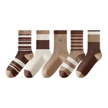 PLANDOO Mid-Calf Socks Women's 5 Pack