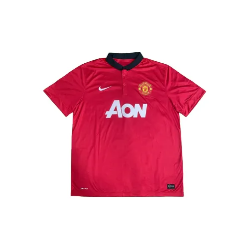 EM Jersey Manchester United 13-14 Season Home With EM Official Certificate Unframed Bare Collectible Unisex